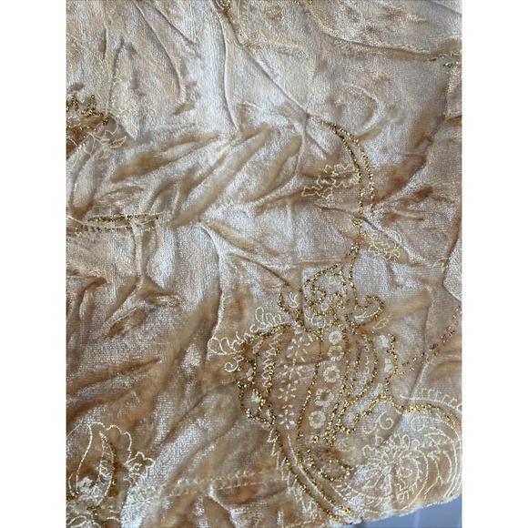 NY Collection Women's Y2K Velour Glitter Lace Babydoll Tank size 3X Fairy Velvet - Picture 8 of 9